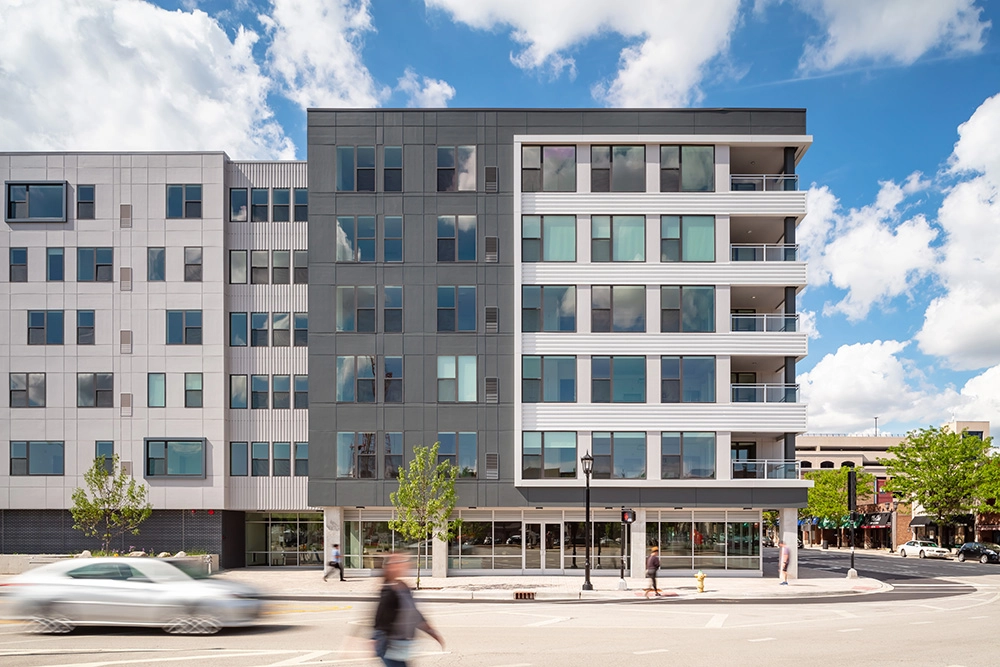 The Marke of Elmhurst Luxury Multifamily Exterior developed by Opus